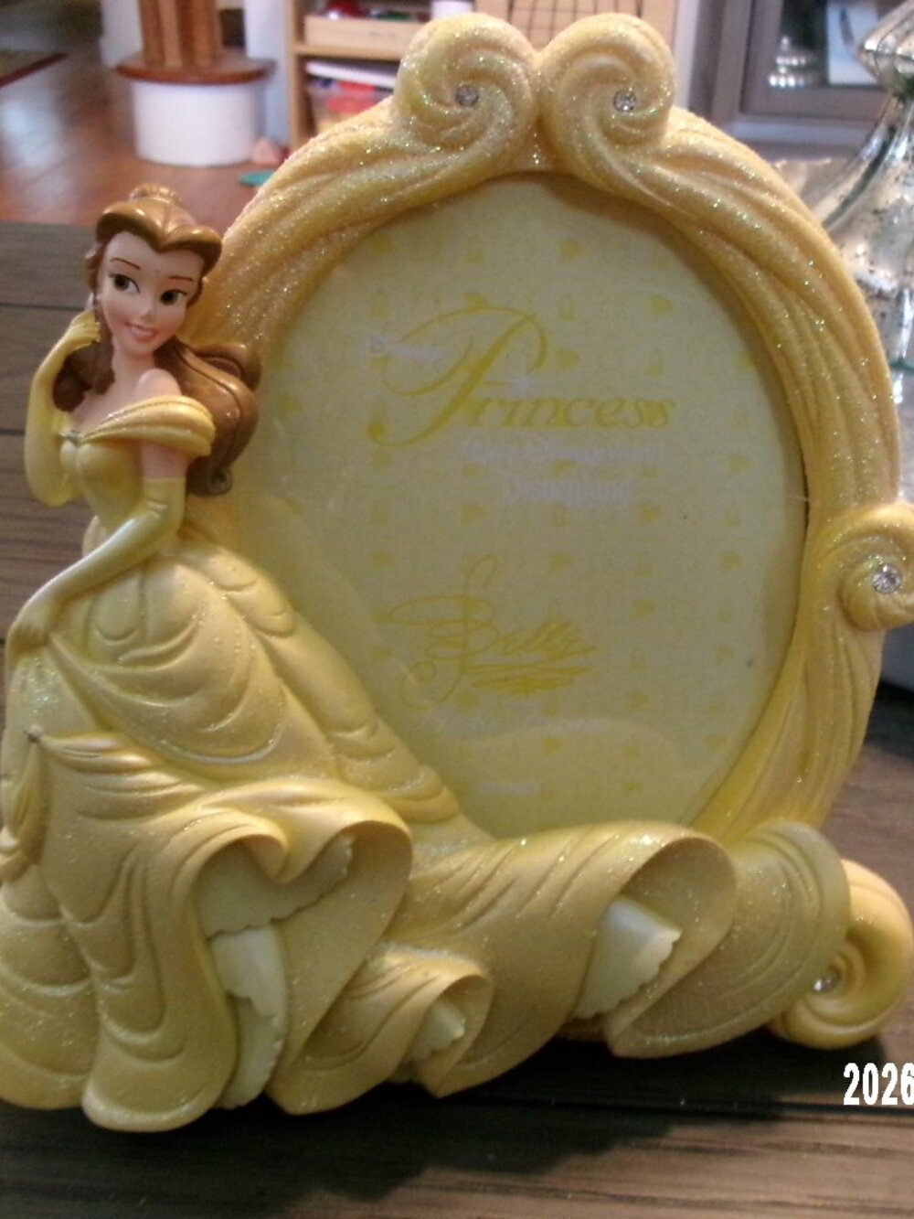 NEW Disney Parks Belle Picture Frame Beauty And The Beast Princess Ret $17.95